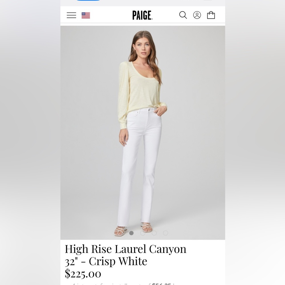 Paige white denim laurel canyon